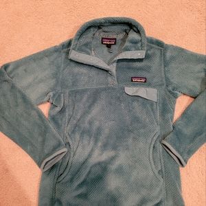 Patagonia ReTool Snap-T Fleece Dark Teal Pullover Women’s Size XS